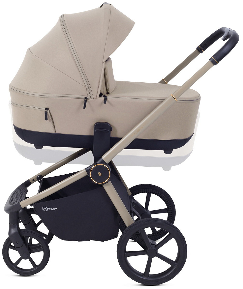 Детская коляска Rant Flex Therm Soft 3 в 1 с автокреслом Evomax Black Sandy Beige