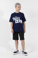 Фуфайка (футболка) для мальчика  Леон-3 Виотекс ТЁМНО-СИНИЙ