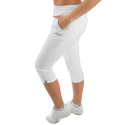 Женские теннисные брюки HEAD Club Training Pants Women - White, Silver