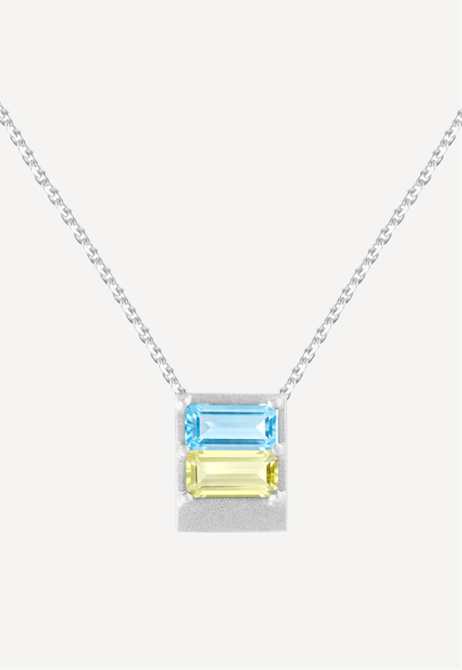 Колье из серебра "Горные просторы"