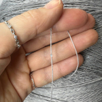 LINETTE PAILLETES - 80% лен, 20% п/а, микропайетки 2мм, ; 450м\100гр; цвет: серый аллюминий, пайетки серебро