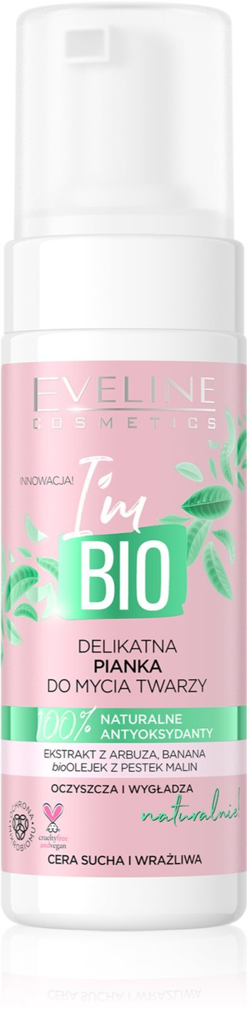 Eveline Cosmetics I'm Bio - нежная очищающая пенка для сухой и чувствительной кожи /   150  ml  / GTIN 5903416018728