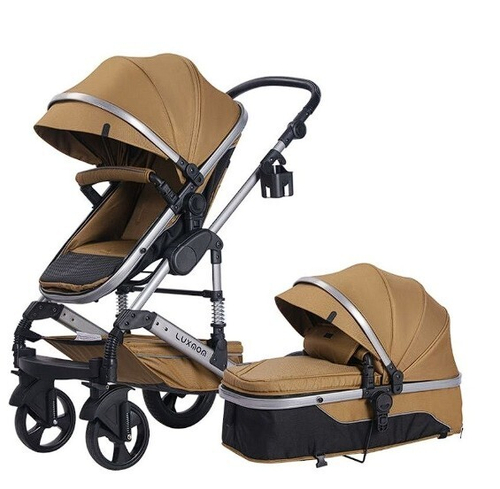 Коляска трансформер Luxmom 558 3в1 (пустынный жёлтый)