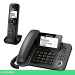 Радиотелефон DECT Panasonic KX-TGF310RUM серый металлик
