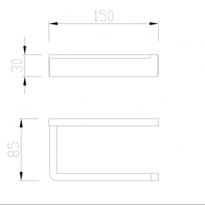 Бумагодержатель ABBER Westen AA1731B черный матовый