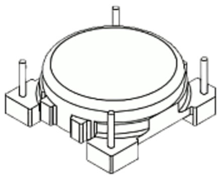 R15 - R18 Основание 4 выв. гор. OR18X6-12C-BASE-B6-12
