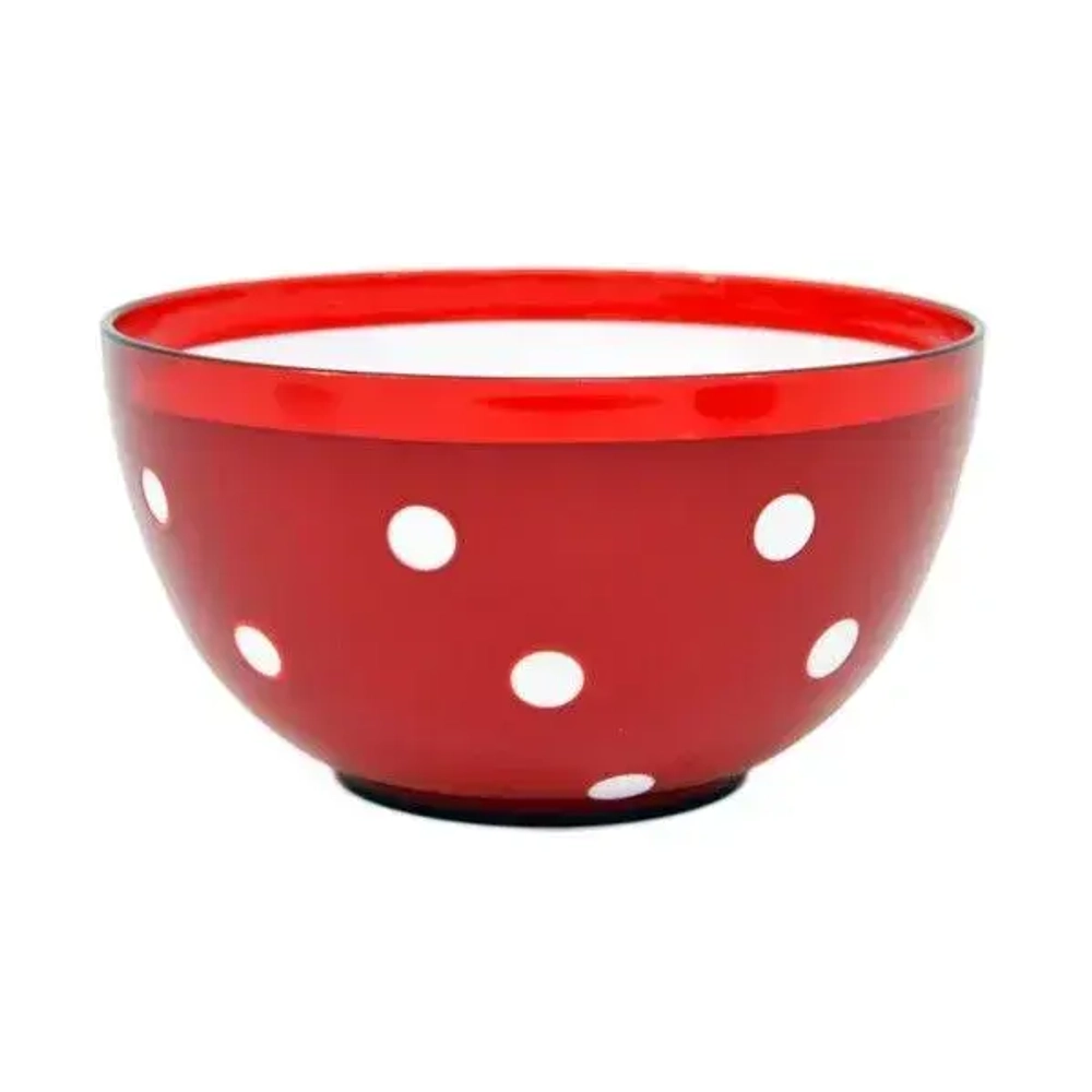 Салатник двухцветный Marusya 1,4 красный п/пр