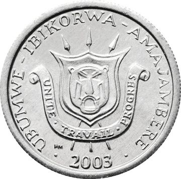 1 франк 2003 Бурунди
