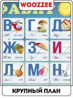 Плакат обучающий "Алфавит (вертикальный)"