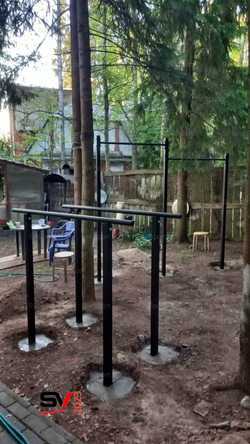 Монтаж уличных брусьев Sv Sport (УБ-1)