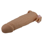 Телесная насадка на пенис Quillon - 20 см. (Цвет: телесный)