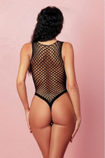 Боди в крупную сетку Amor El черный S/L