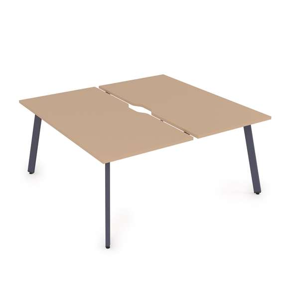 10БДВ.285 Стол системы БЕНЧ, сдвоенный, на 2 рабочих места (1800*1635*750)