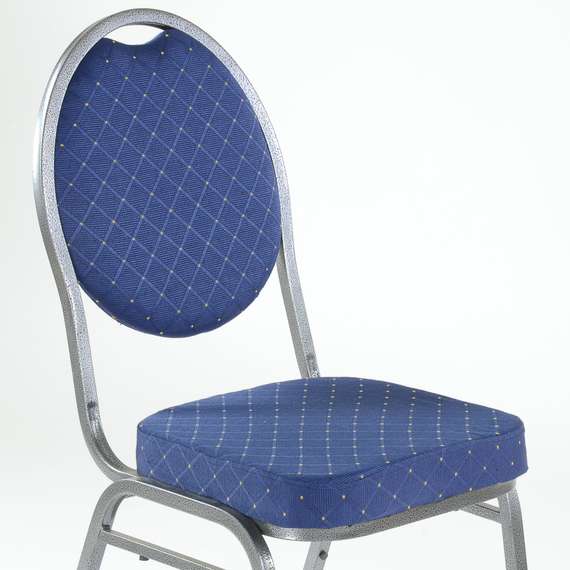 Стул Barneo S-7 банкетный каркас серый, синяя ткань