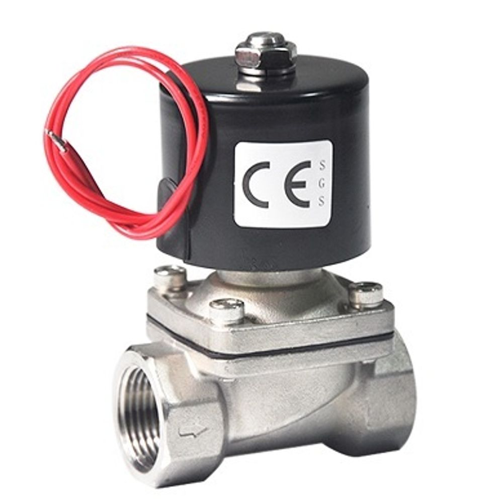 Two way normally closed direct acting electric solenoid valve Elephant DW11-S EPDM G 24V, body material - stainless steel AISI 304, seal - EPDM