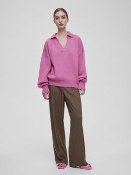 AIM  свободного кроя, розовая фуксия. 50% шерсть мериноса.