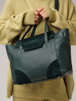 Кожаная сумка Deboro 30274 темно-зеленый