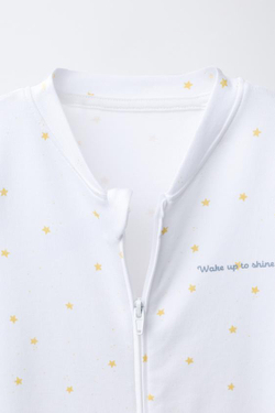 ZARA НАБОР ИЗ ДВУХ УТЕПЛЕННЫХ КОМБИНЕЗОНОВ С ЦВЕТОЧНЫМ ПРИНТОМ, ЭКРЮ/СИНИЙ