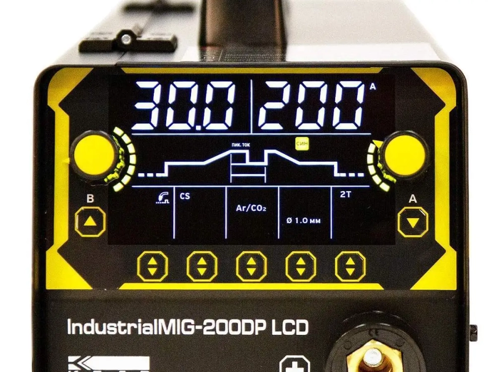 Полуавтомат КЕДР IndustrialMIG-200DP LCD (230В, 30-200А) 8031645