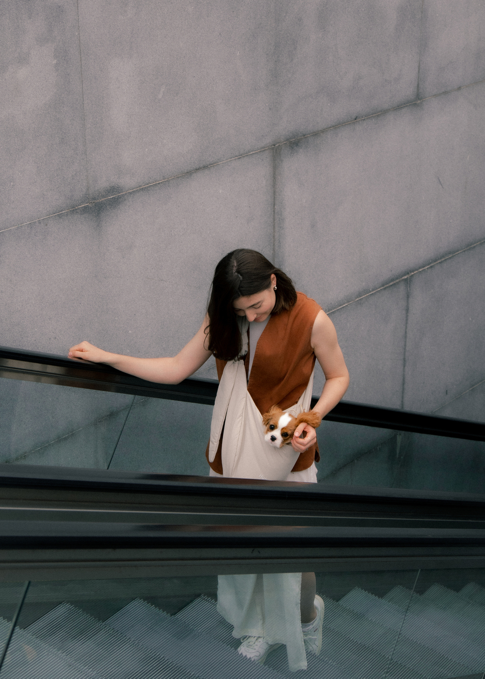 Сумка-слинг "Пони-Кенгурони" Бежевая