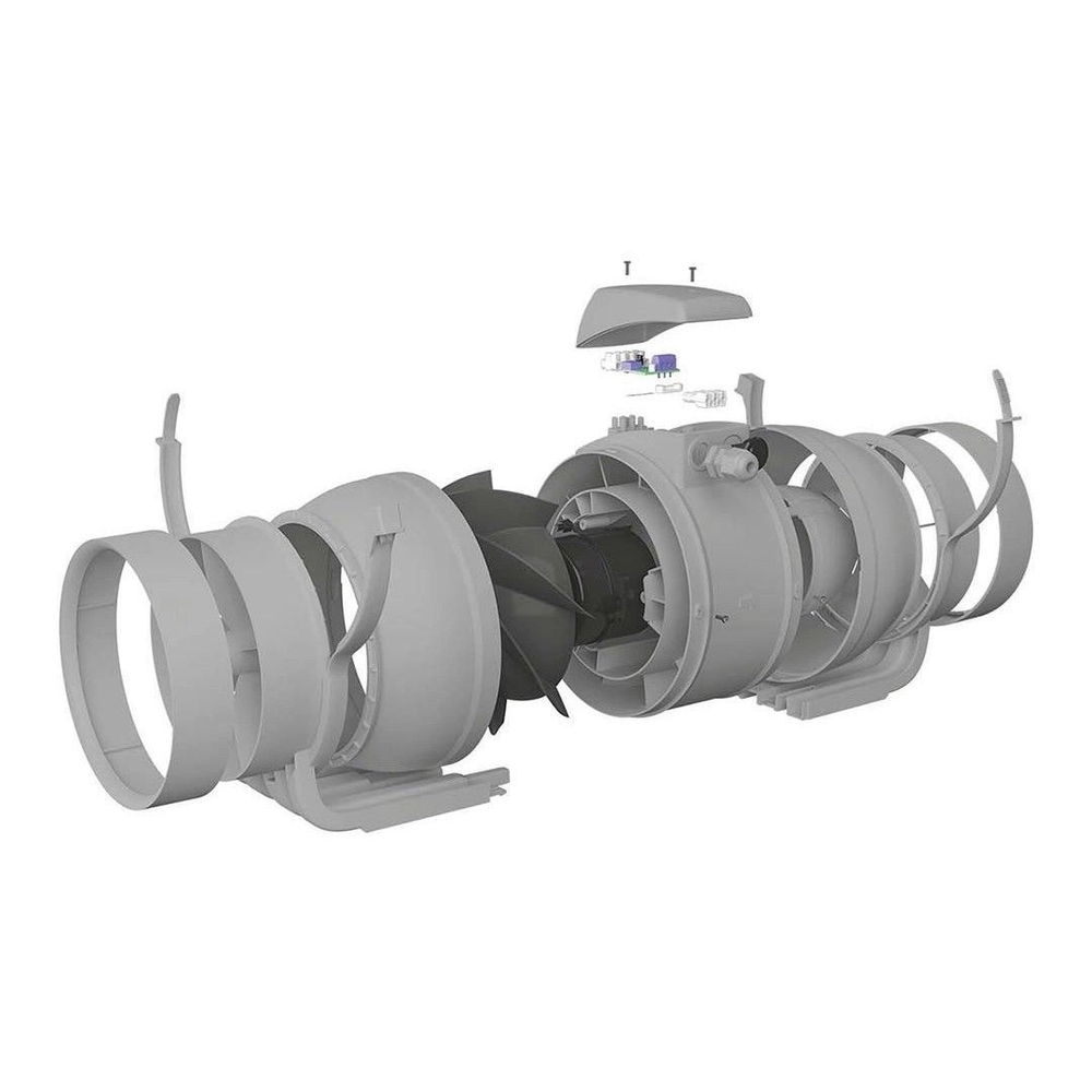 Вентилятор канальный 2 скорости (пластик) TYPHOON D160 2SP ERA PRO