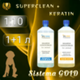 BisONE GOLD. Система ухода за шерстью животных. Суперочищающий шампунь, 1кг. + кератиновый шампунь, 1кг.