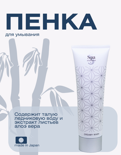 Пенка для умывания с растительными маслами Spa Treatment Creamy Wash G, 120 г