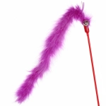 Игрушка - дразнилка на палочке «ЦапЦап», пушистик и колокольчик, микс три цвета, 48 см, ( пакет с подвесом)✦