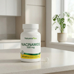 NaturesPlus, никотинамид, 500 мг, 90 таблеток