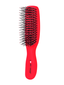 Парикмахерская щётка I Love My Hair "Spider Soft" 1503 S, матовая красная