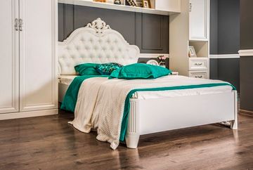 Кровать МИШЕЛЬ  с мягким изголовьем односпальная