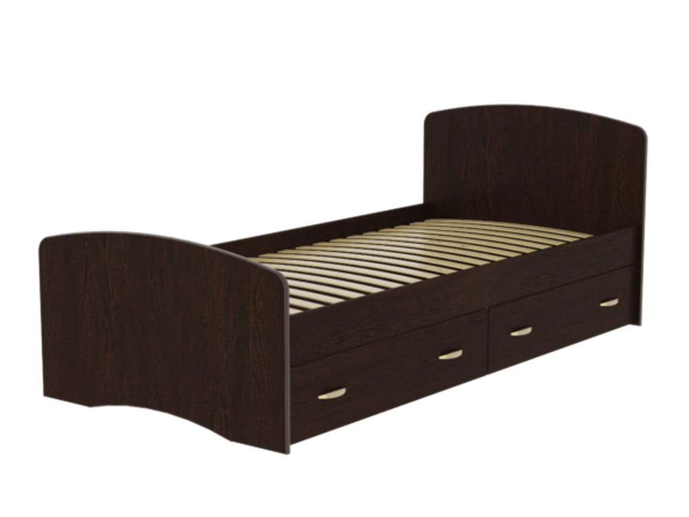 Кровать "Фант-6" 900х2000 (венге), ЛДСП, Фант-мебель, г. Волжск