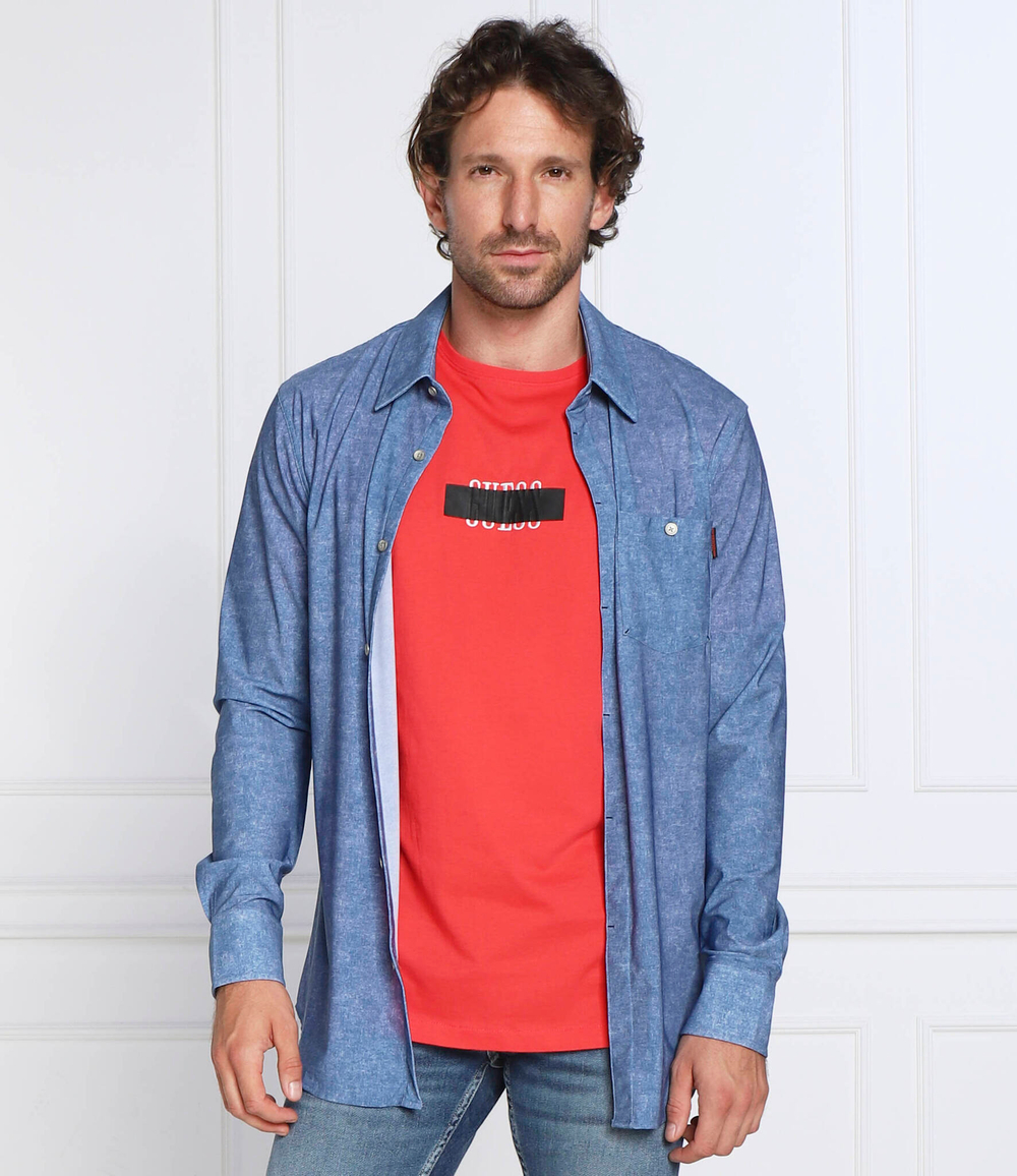 рубашка tech GUESS - голубой(M2YH60 WEPV0)