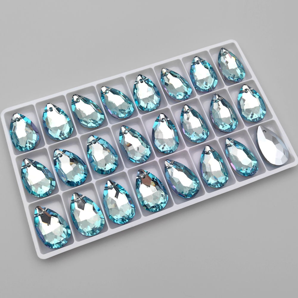 Подвеска капля K9, Light Blue