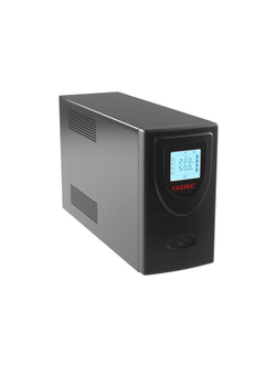 Источник бесперебойного питания ИБП линейно-интерактивный Info LCD 2000В.А/1200Вт 1/1.2xIEC C13 2xSchuko USB + RJ45 LCD 2x9A.ч DKC INFOLCD2000SI