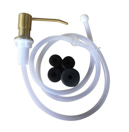 Дозатор жидкого мыла из нержавеющей стали со встроенным насосом для лосьона (золотой)