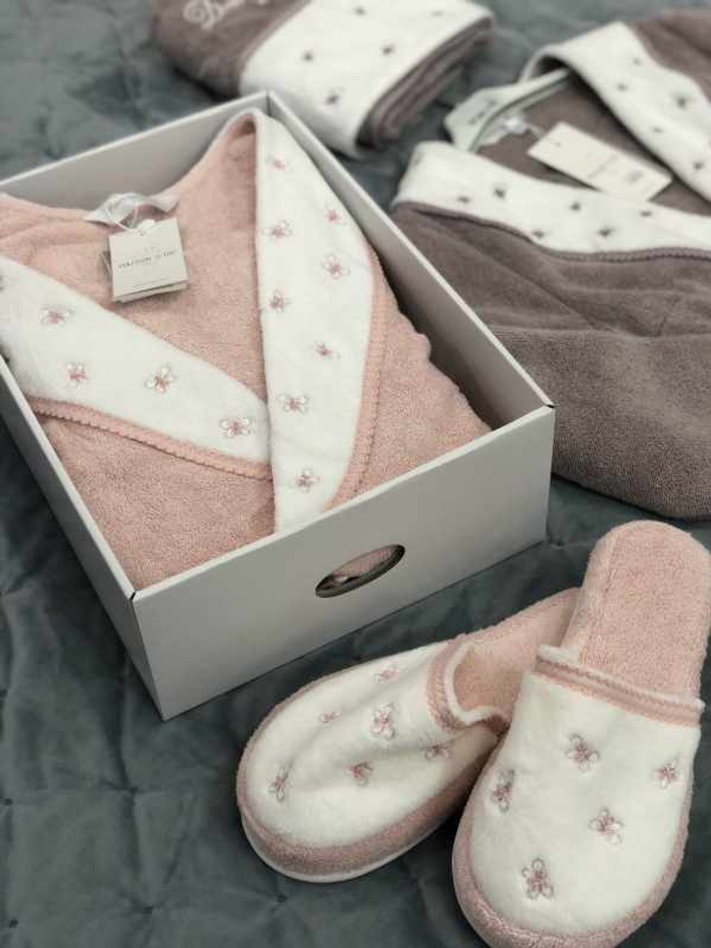 MAISON DOR Халат+Тапочки Махровый L