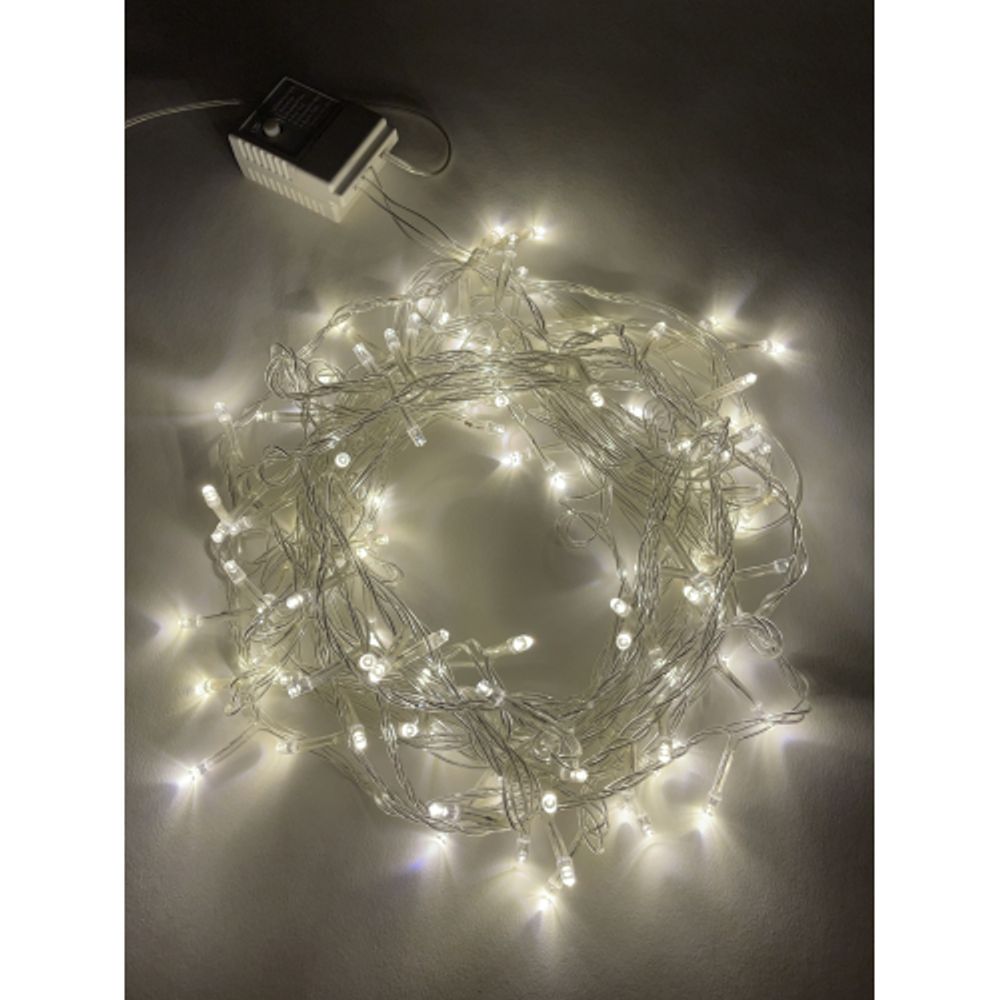 ENIN-10B ЭРА Гирлянда LED Нить 10 м теплый свет 8 режимов, 220V, IP20