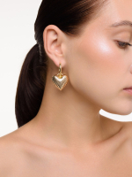 Cерьги "Ribbing Love" Gold