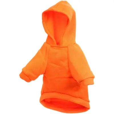 Кофта - толстовка для мелких пород собак «BRO Style», цвет оранжевый, р M (на флисе)