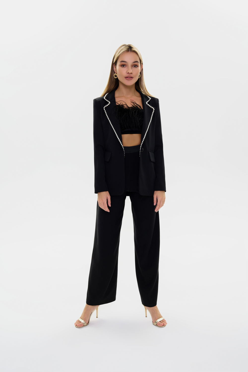 Жакет с жемчугом