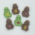 Пластиковая форма для шоколада Дракон с пузиком 45 мм (4 ячейки)