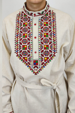 Рубашка мужская с поясом