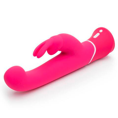 Розовый вибратор-кролик G-Spot Rechargeable Rabbit Vibrator - 24,1 см. (Цвет: розовый)