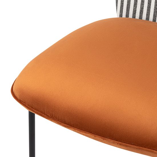 Стул pompadour, велюр, терракотовый