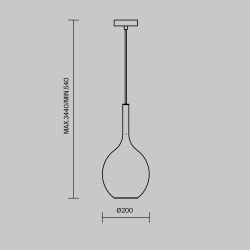 Светильник подвесной Maytoni Duality MOD271PL-01B1