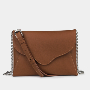 Сумка-клатч Florette из кожи теленка, цвета карамель