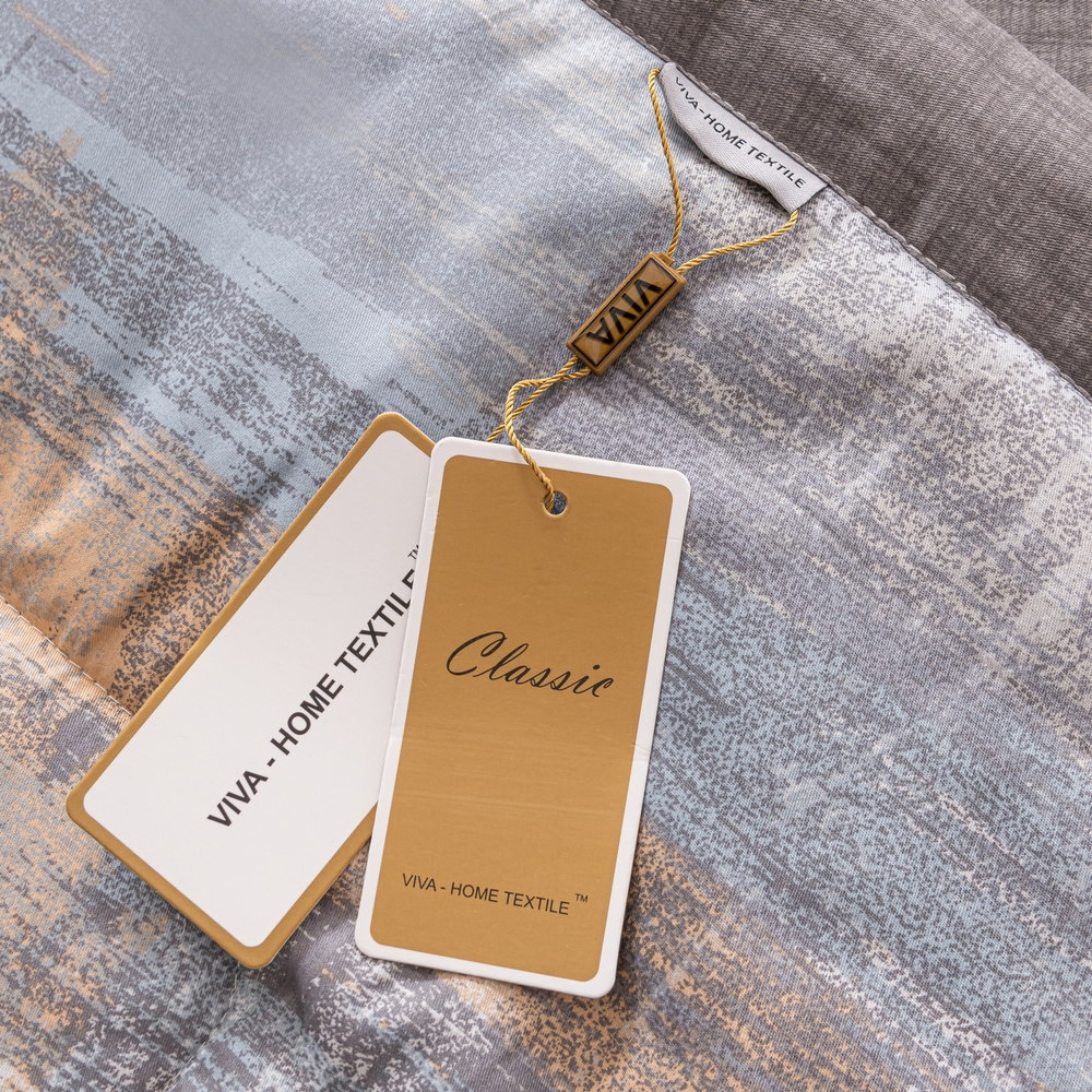 Комплект постельного белья Сатин с Одеялом 100% хлопок на резинке OBR154