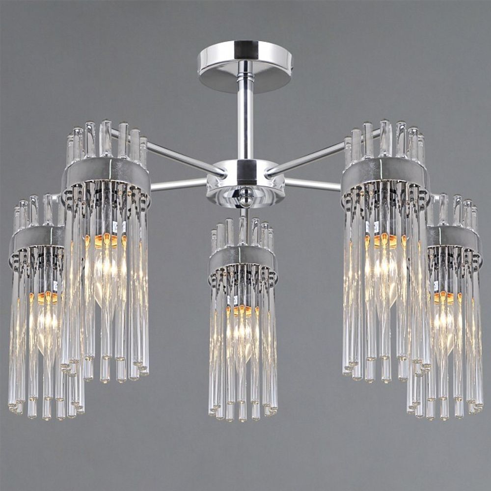 Люстра на штанге ILLUMICO GENOA IL0761-5CSQ-25 CR GENOA