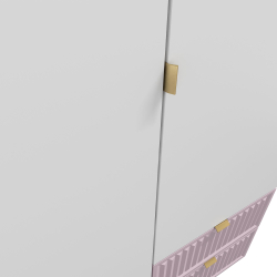 Шкаф для одежды, шкаф белый,розовый, Окленд 79-654П